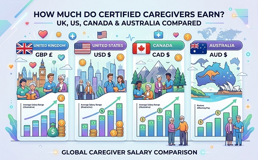 How Much Do Certified Caregivers Earn? UK, US, Canada & Australia Compared